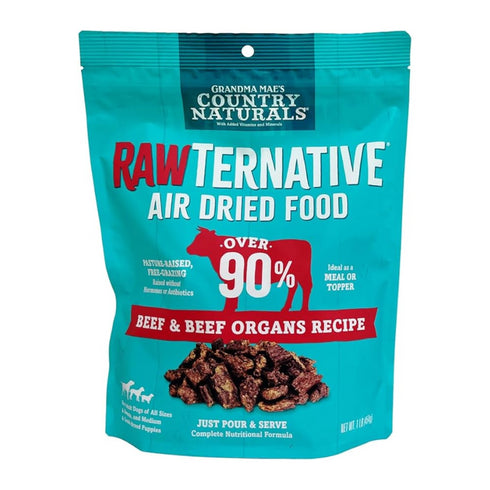 Grandma Mae's RawTernative Air Dried Beef Dog Food 3Lb - Poudre Pet and Feed Supply